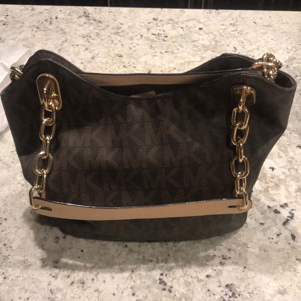 Michael Kors Brown Signature Lilly Tote